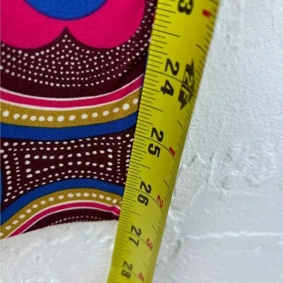 Anthropologie Womens The Essential Slim Printed Trousers Multicolor Size 6 - Picture 5 of 15